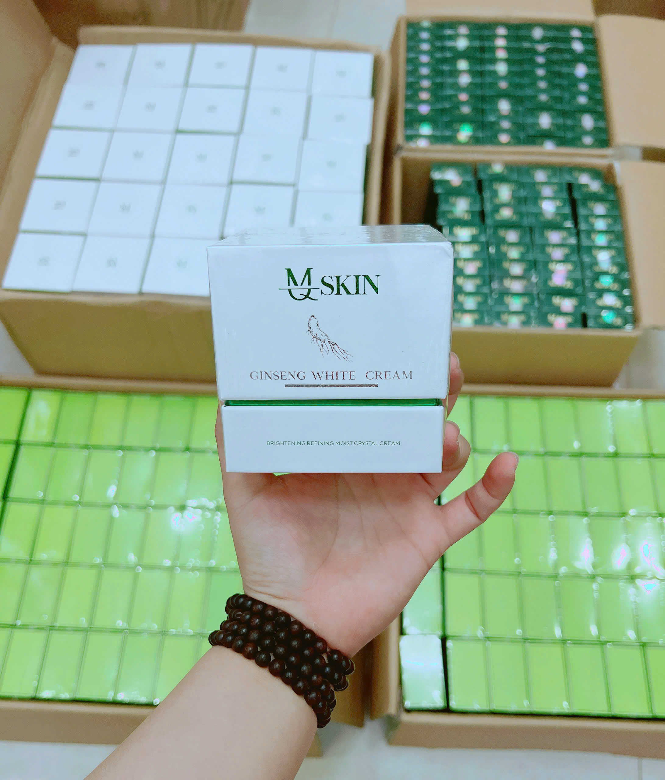 Kem Face Nhân Sâm MQ Skin Ginseng White Cream 30g