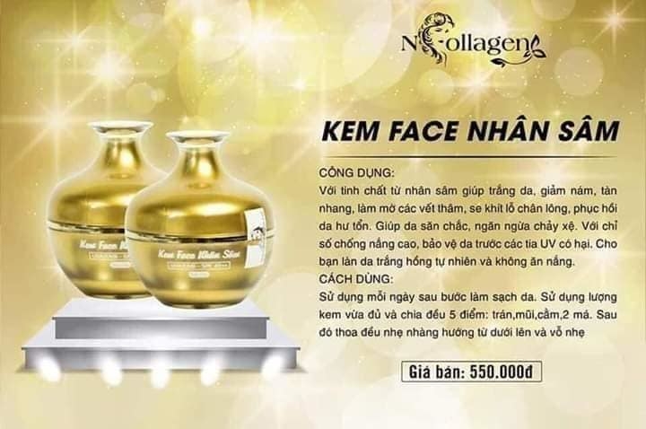 Kem Face Nhân Sâm N Collagen 25g