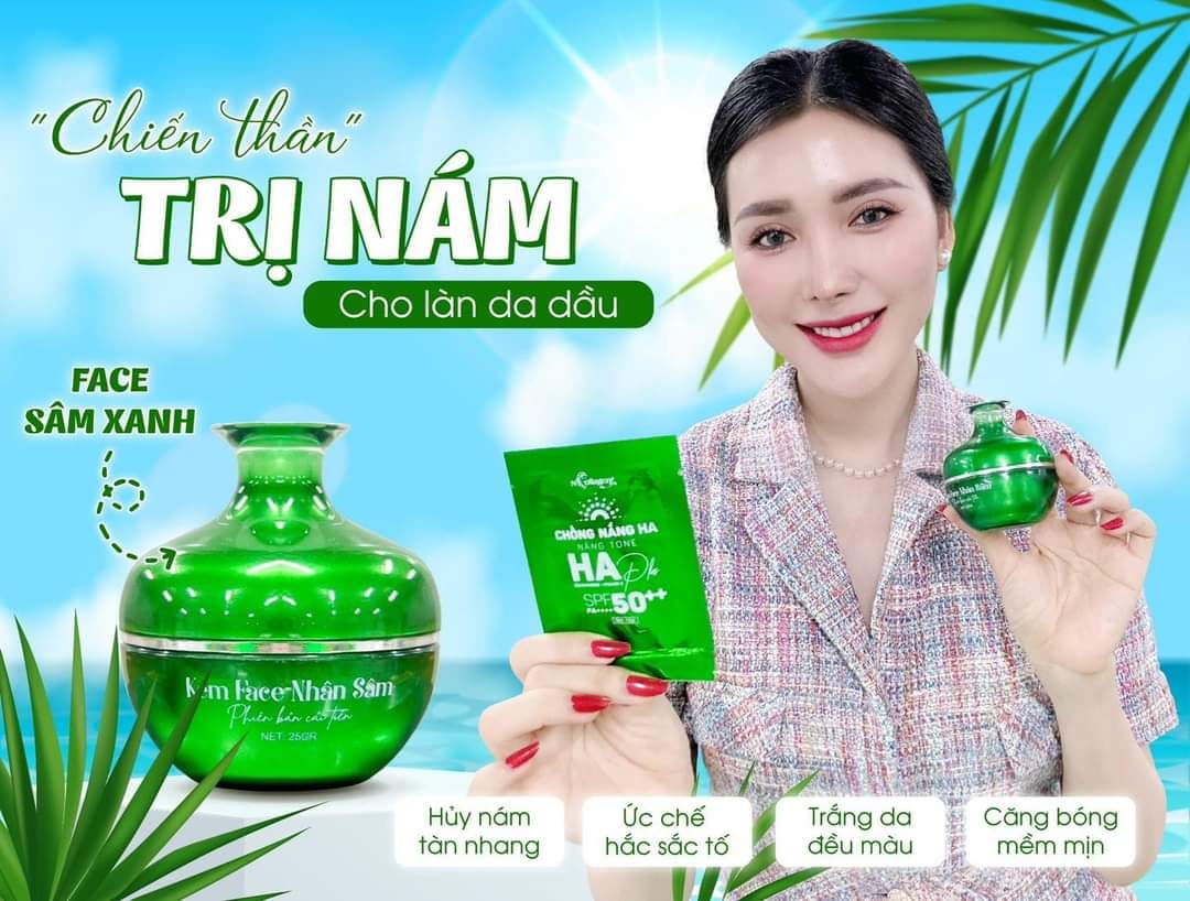 Kem Face Nhân Sâm Xanh N Collagen Phiên Bản Cải Tiến 25g