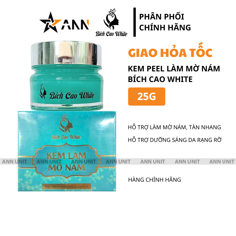 Hình ảnh bao bì hũ và hộp 25g màu xanh ngọc