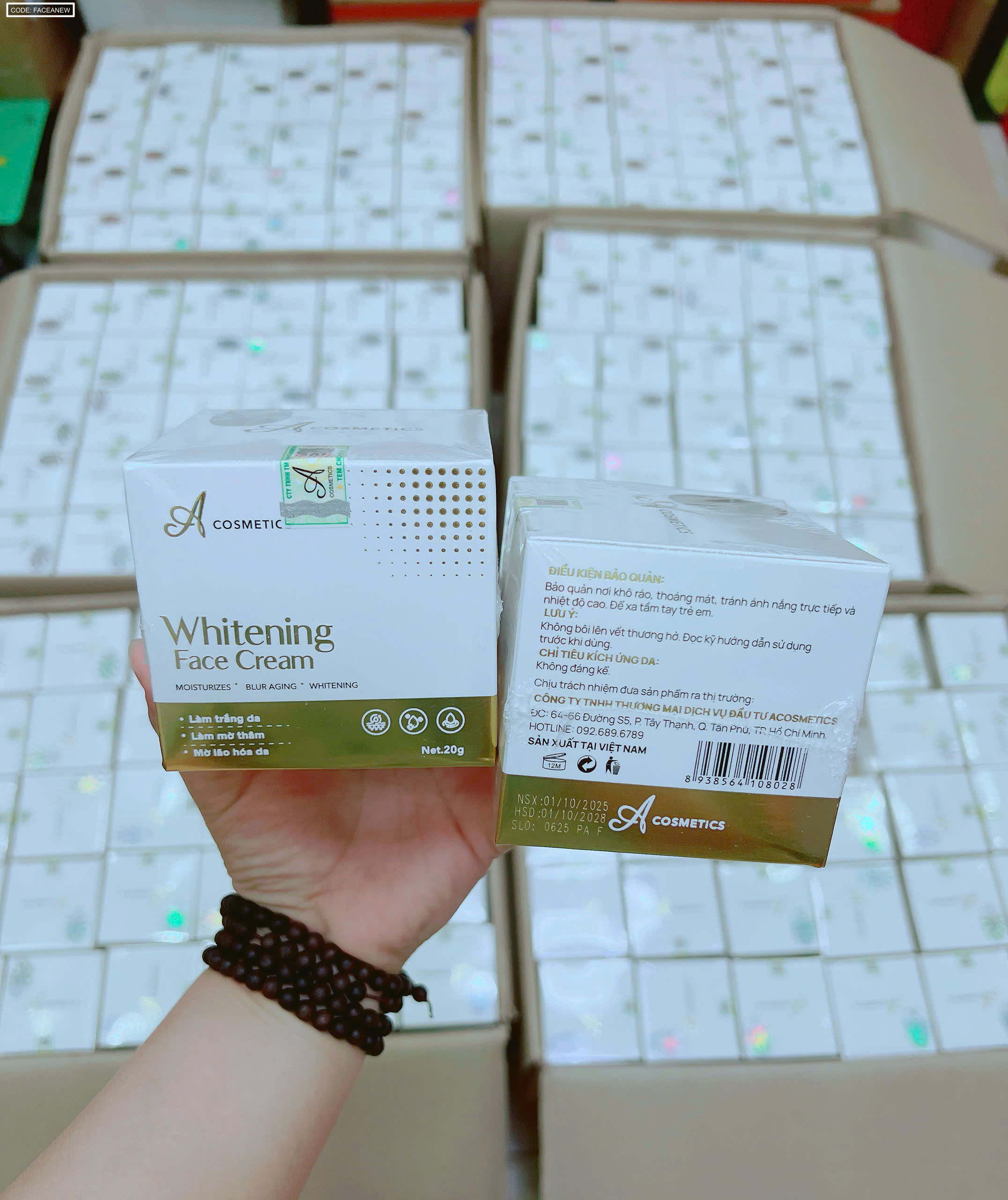 Kem Face Pháp A Cosmetics Whitening Face Cream 20g