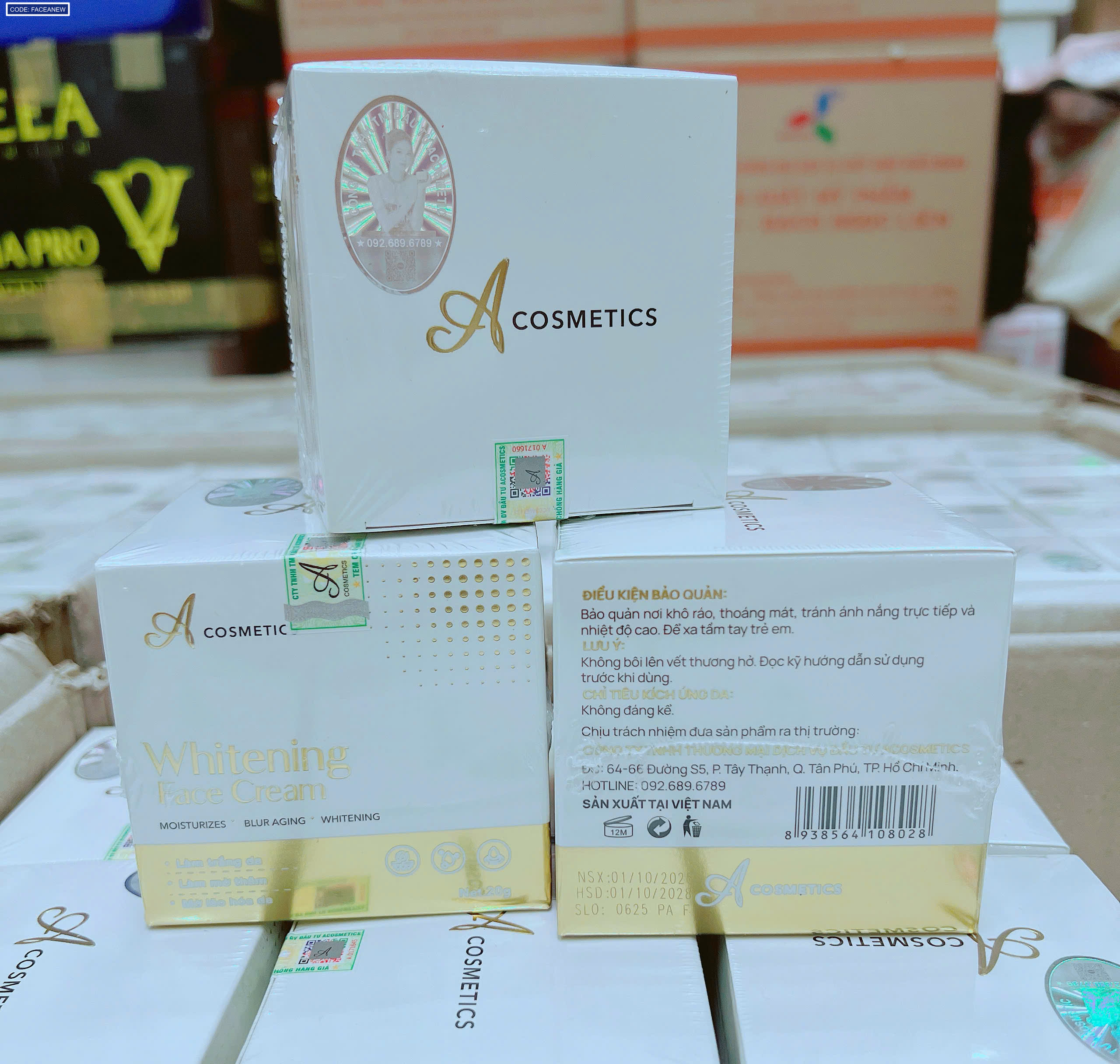 Kem Face Pháp A Cosmetics Whitening Face Cream 20g