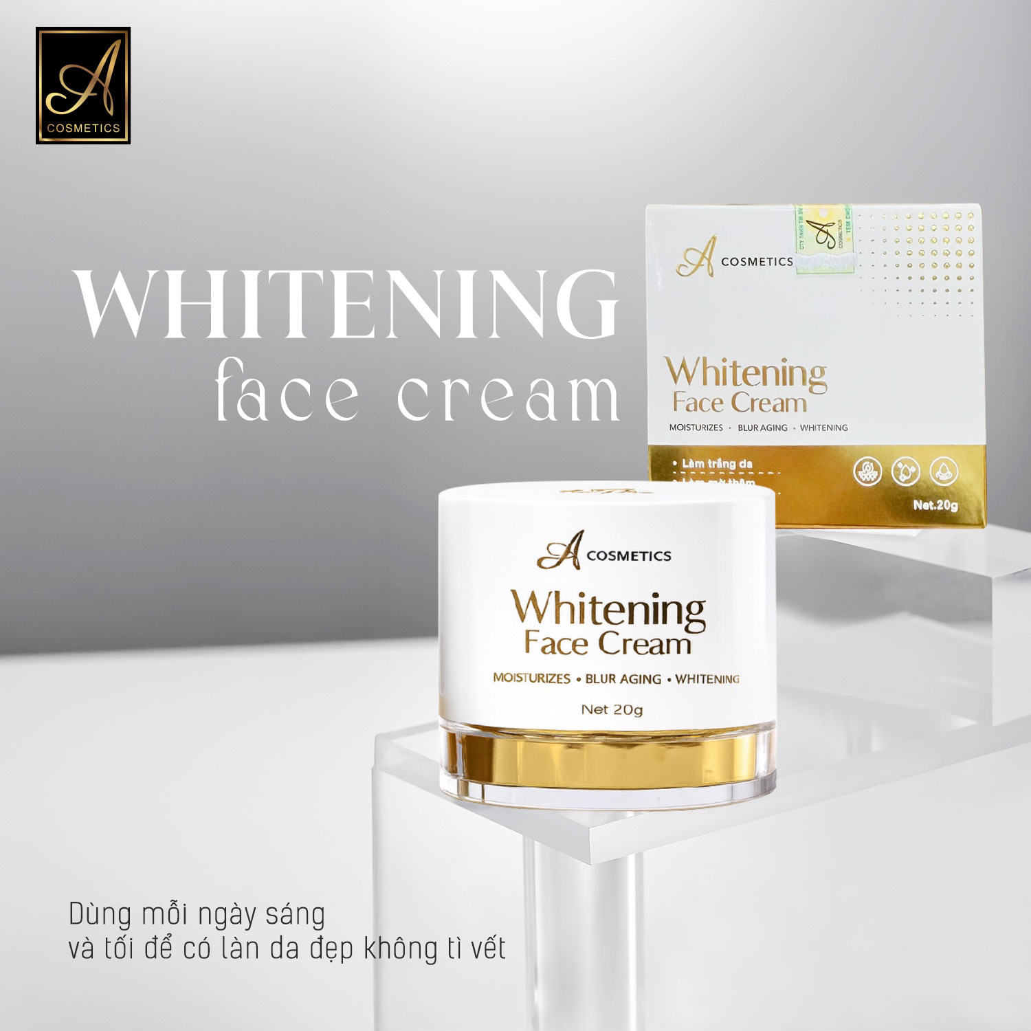 Kem Face Pháp A Cosmetics Whitening Face Cream 20g