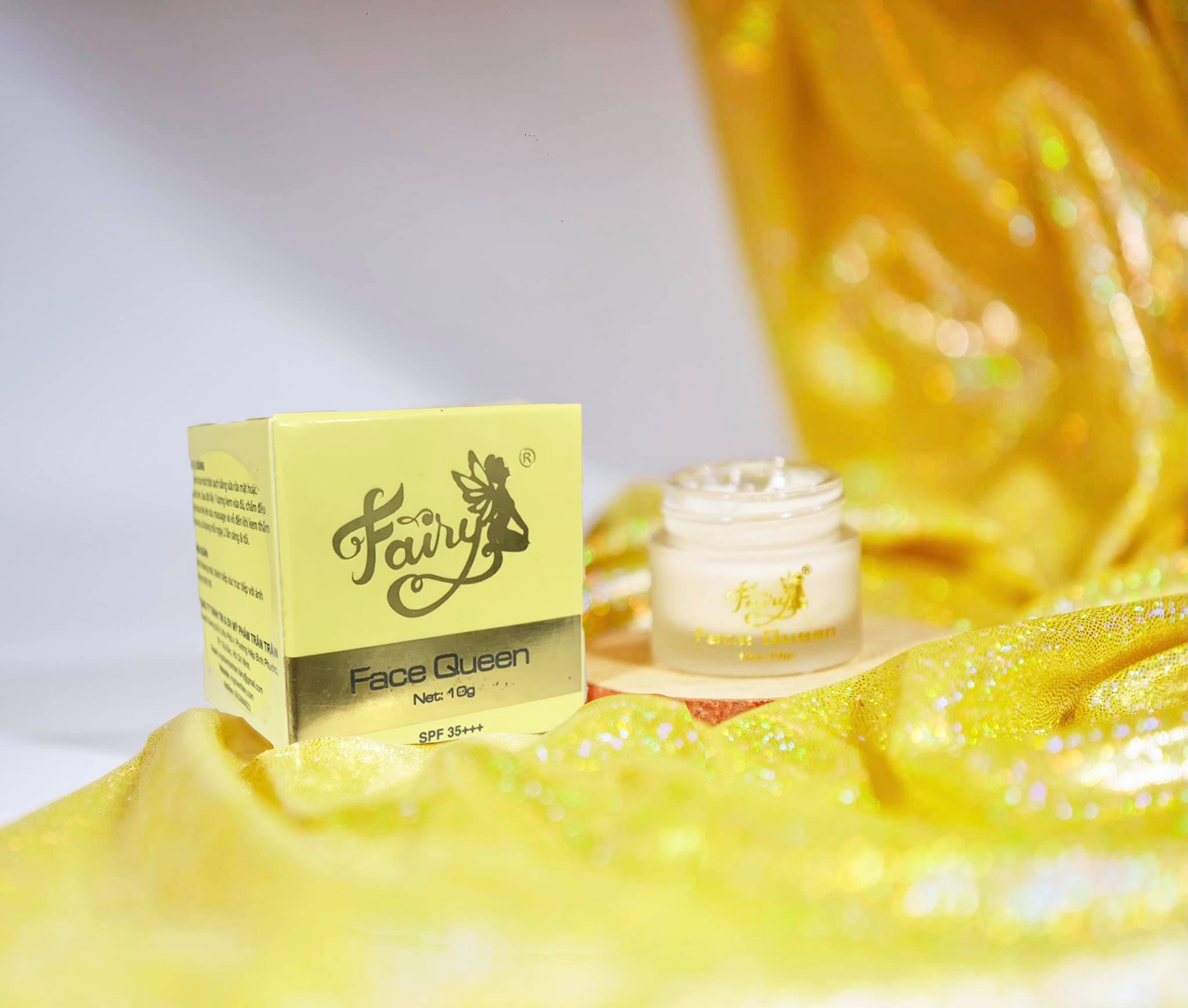 Kem Face Queen Dưỡng Trắng Da Mặt Cao Cấp Fairy Cosmetics Mini 10gr
