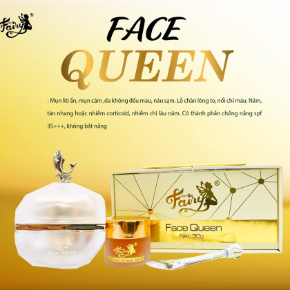 Kem Face Queen Fairy Cosmetics Super Vip Whitening SPF 35+++ tặng gel tẩy tế bào chết