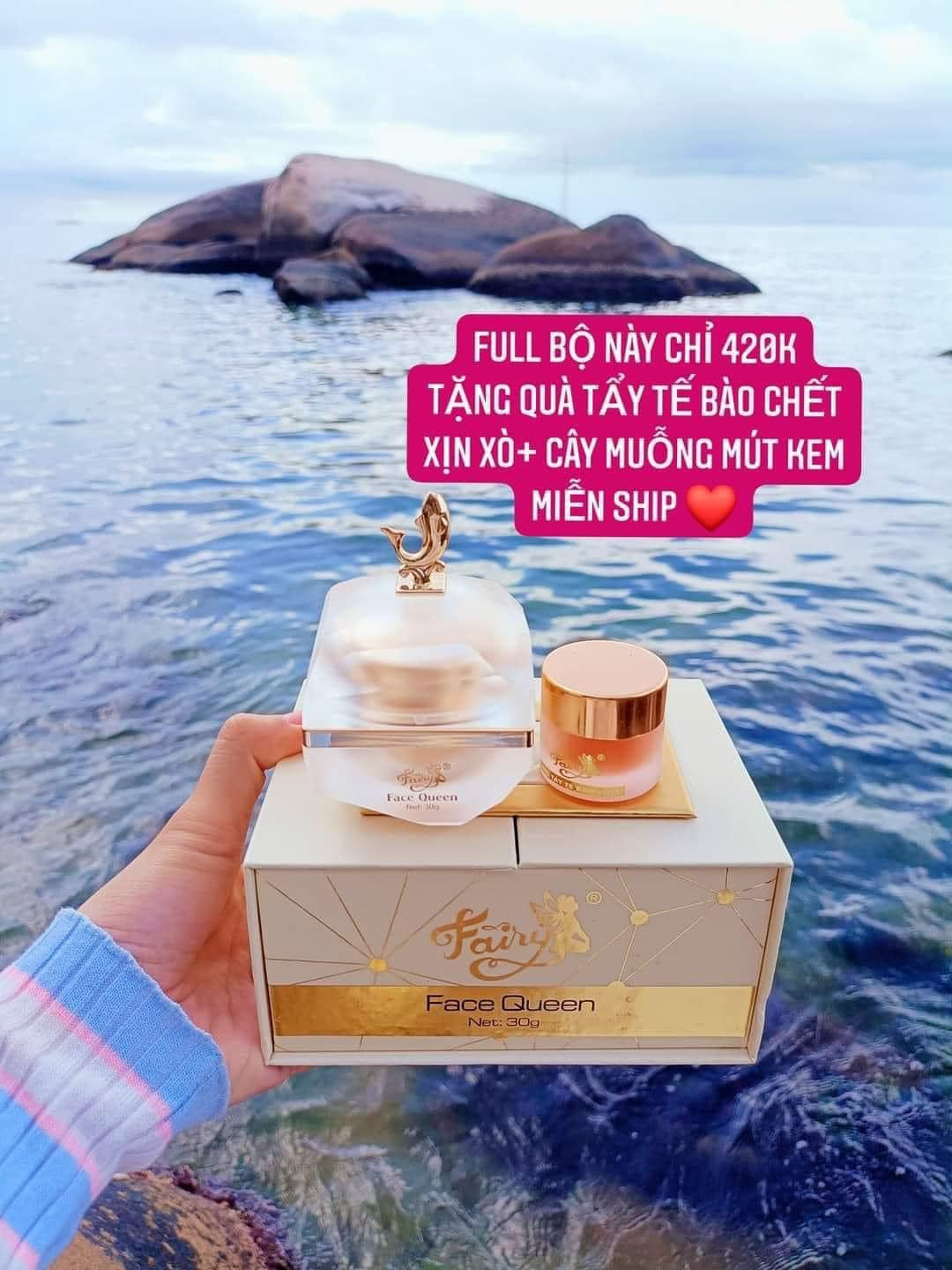 Bao bì hộp Face Queen khối lượng tịnh 30g