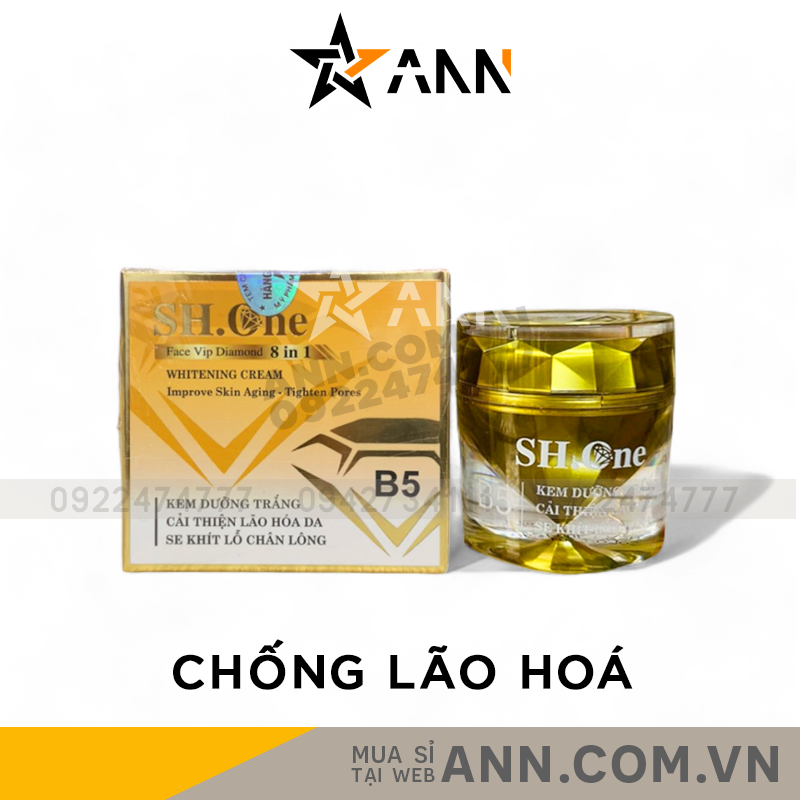 Kem Face SH One B5 Màu Vàng Dưỡng Trắng Hỗ Trợ Cải Thiện Lão Hoá Da