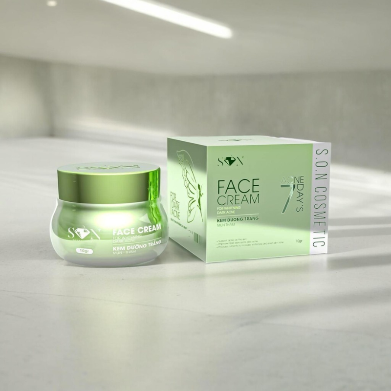 Kem Face Son Cosmetic Màu Xanh 10g