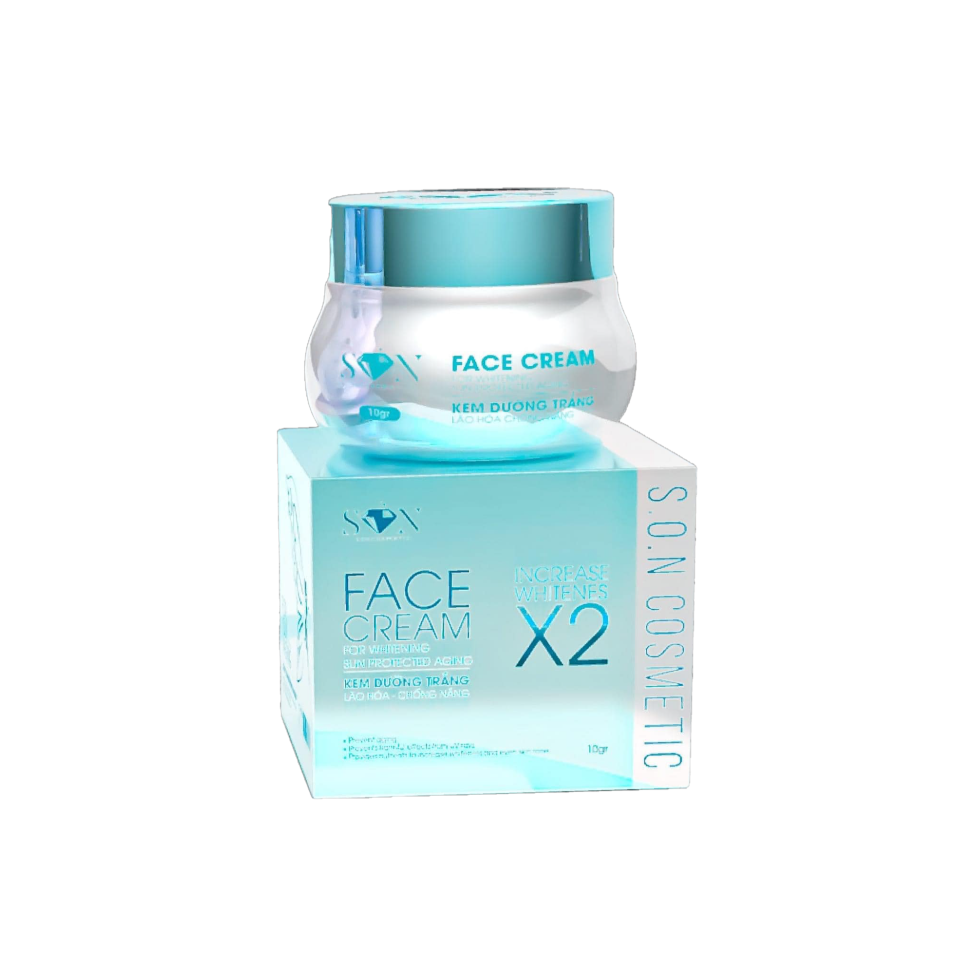 Hình ảnh Kem Face SON Màu Xanh Biển Dưỡng Trắng Da Chống Lão Hóa trong bộ sưu tập Kem giảm nám tàn nhang, ngừa lão hóa