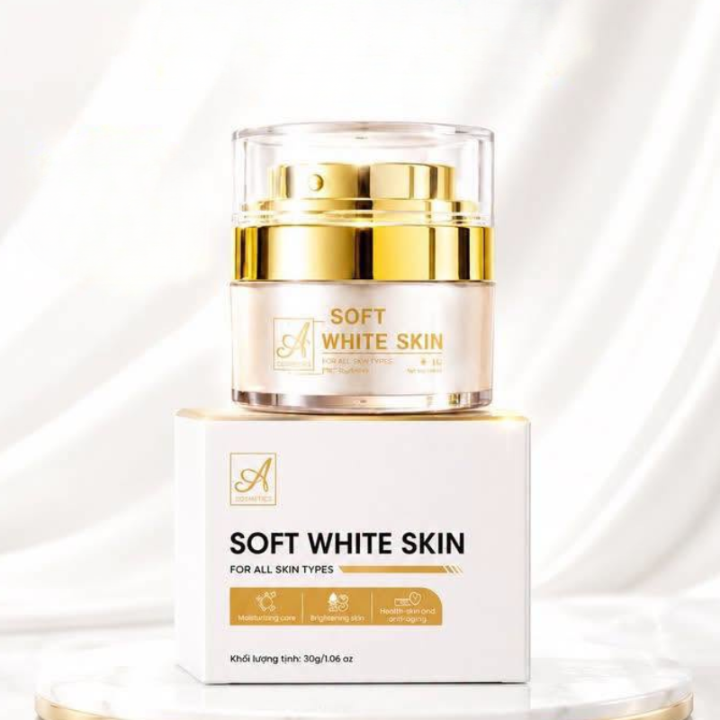 Kem Face Sữa Mịn A Cosmetics Soft White Skin 30g