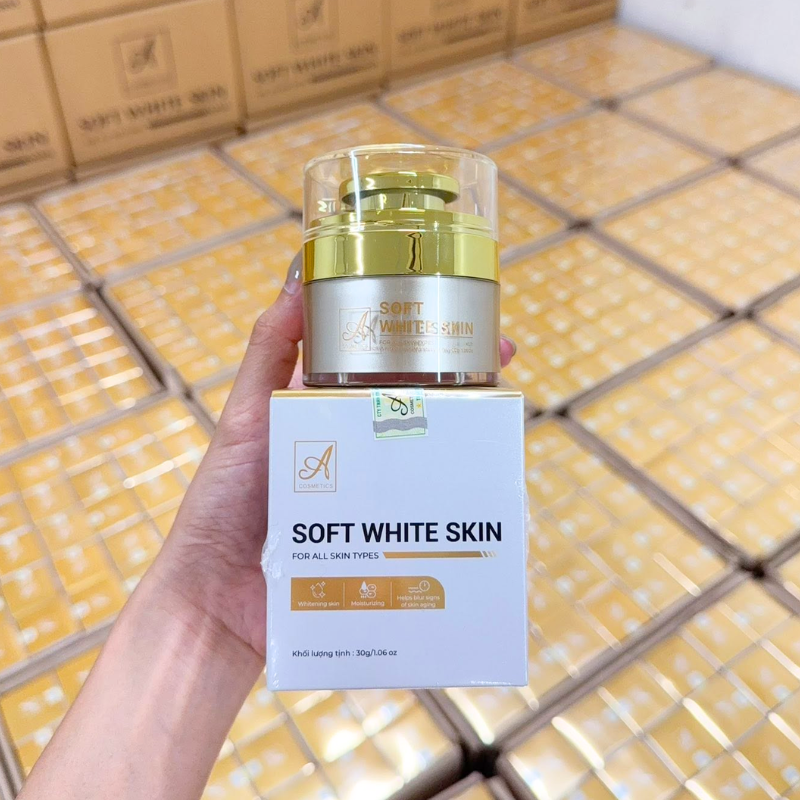 Hình ảnh Kem Face Sữa Mịn A Cosmetic 30g - Kem Face Soft White Skin Face Lotion Phương Anh Chính Hãng trong bộ sưu tập Dưỡng mắt, dưỡng mi
