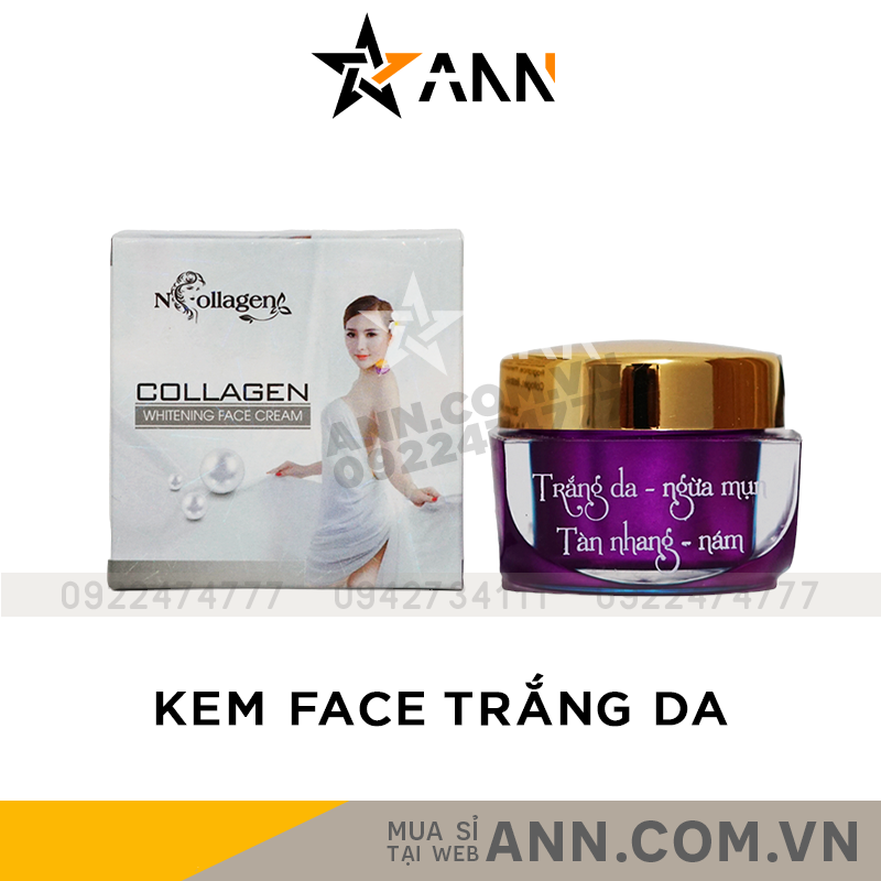 Kem Face Tím N Collagen Whitening Face Cream