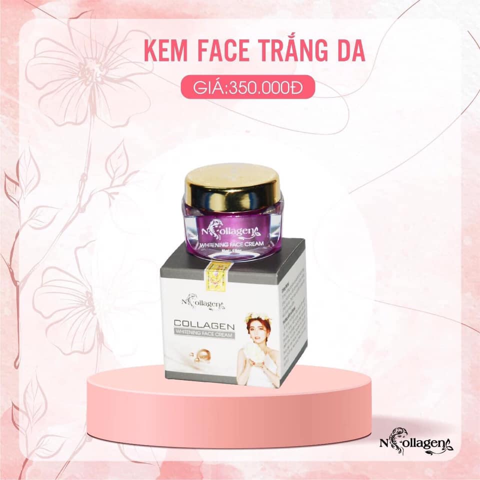 Kem Face Tím N Collagen Whitening Face Cream