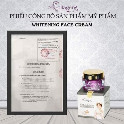 Hình ảnh bao bì sản phẩm và phiếu công bố mỹ phẩm