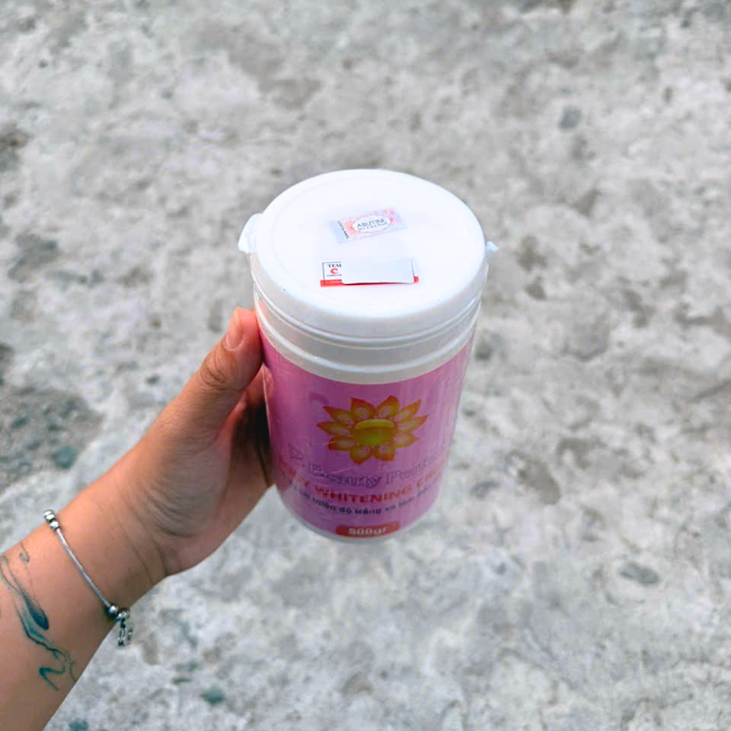 Kem Kích Trắng Abutine Beauty Perfect Body Whitening Cream Hồng 500g