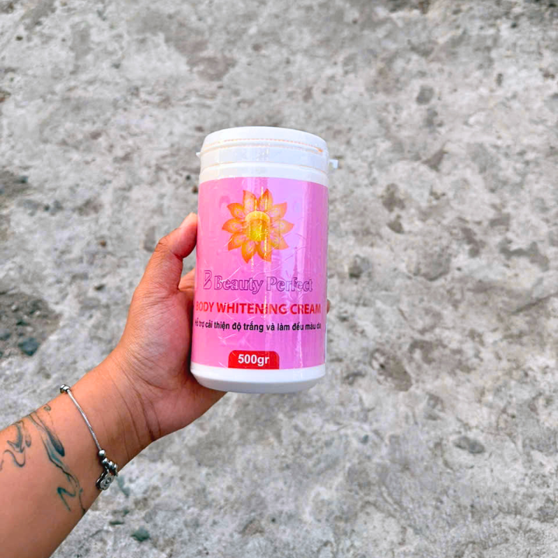 Kem Kích Trắng Abutine Beauty Perfect Body Whitening Cream Hồng 500g