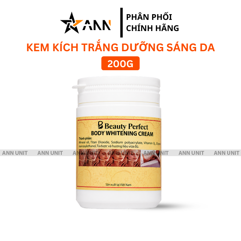 Hình tổng thể hũ kem dưỡng thể dung tích 200g