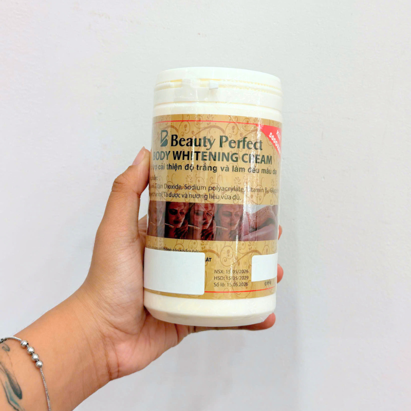 Hình ảnh Kem Kích Trắng Dưỡng Sáng Da Beauty Perfect Body Whitening Cream 500g Phiên Bản Việt Nam trong bộ sưu tập Tẩy lông, triệt lông