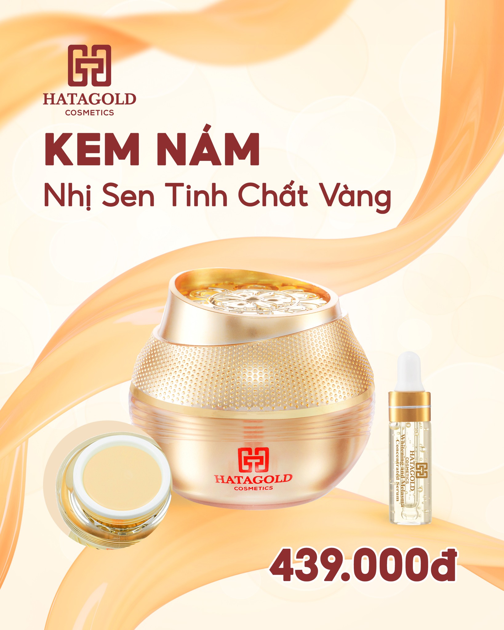 Kem Nám Nhị Sen Tinh Chất Vàng 24K Hatagold Cosmetics