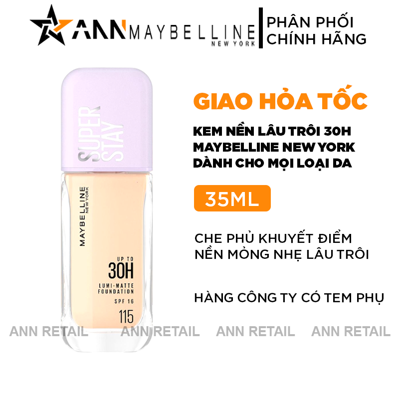 Kem Nền Maybelline New York Super Stay Up To 30H SPF16 35ml