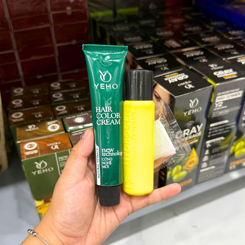 Kem Nhuộm Phủ Bạc Yeho Màu Kem 60ml C1 C2 C3 C4 C5