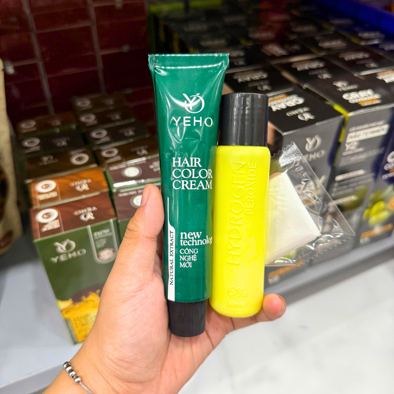 Kem Nhuộm Phủ Bạc Yeho C2 Màu Nâu Tự Nhiên (Màu Nâu) 60ml