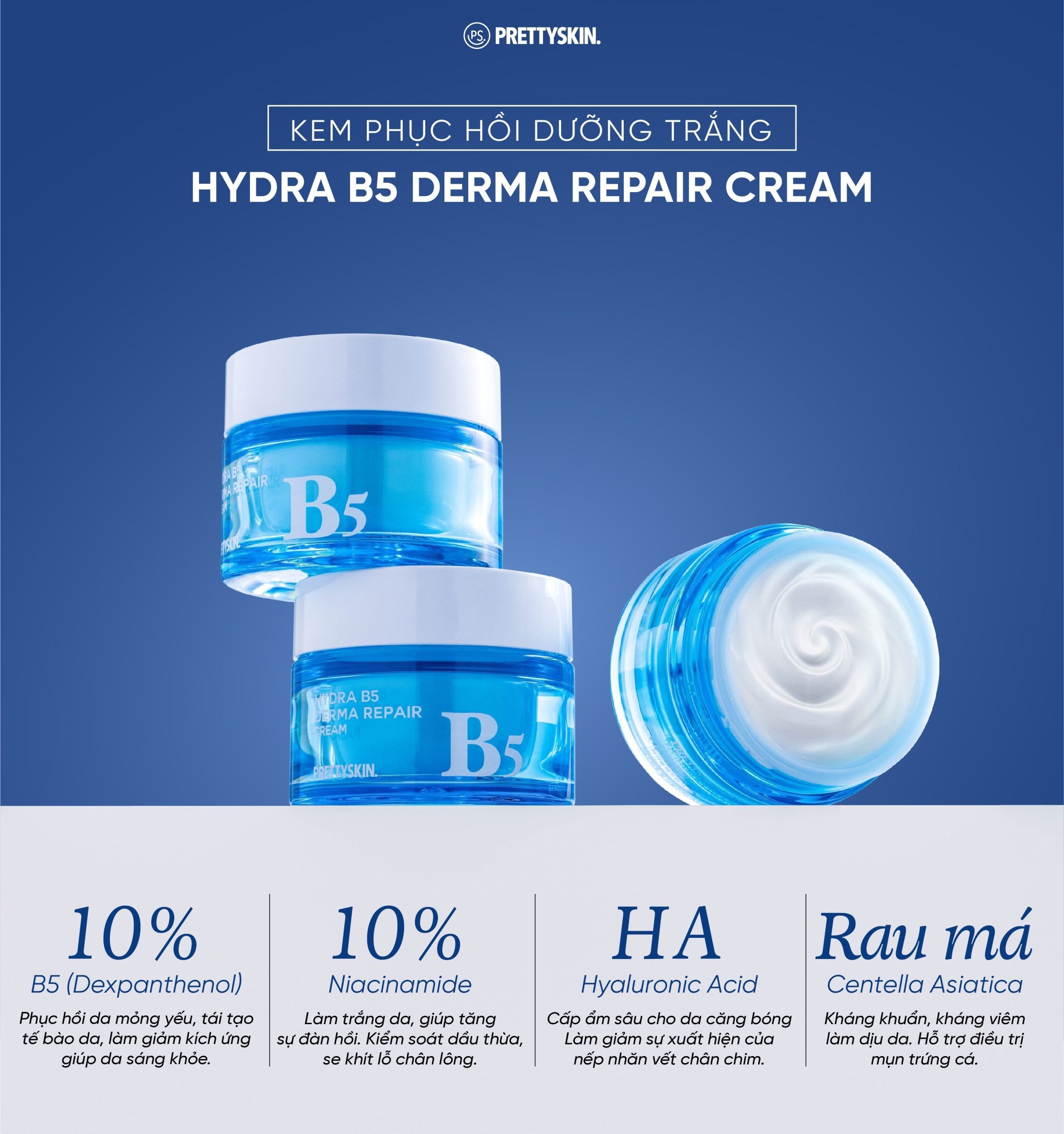 Hình ảnh giới thiệu 4 hoạt chất nổi bật của sản phẩm