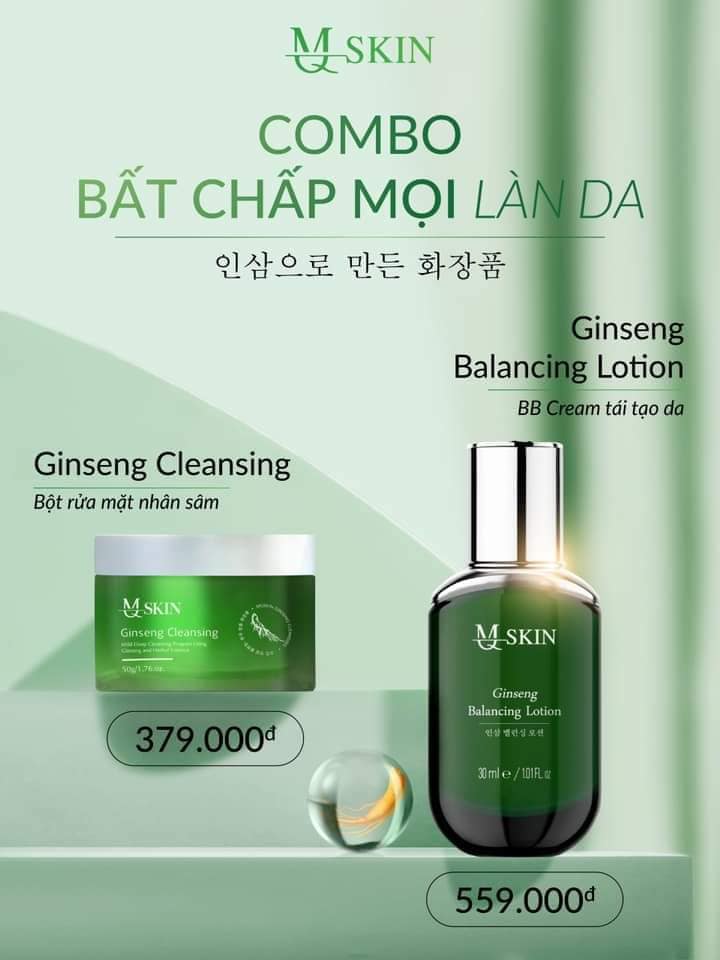 Kem tái tạo da MQ Skin BB Cream Ginseng Balancing Lotion 30ml