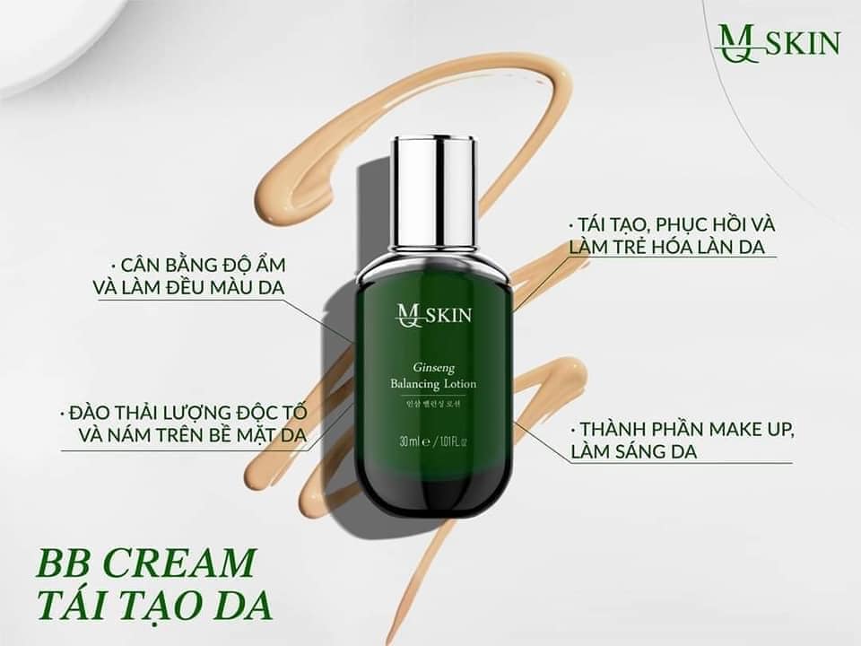 Kem tái tạo da MQ Skin BB Cream Ginseng Balancing Lotion 30ml