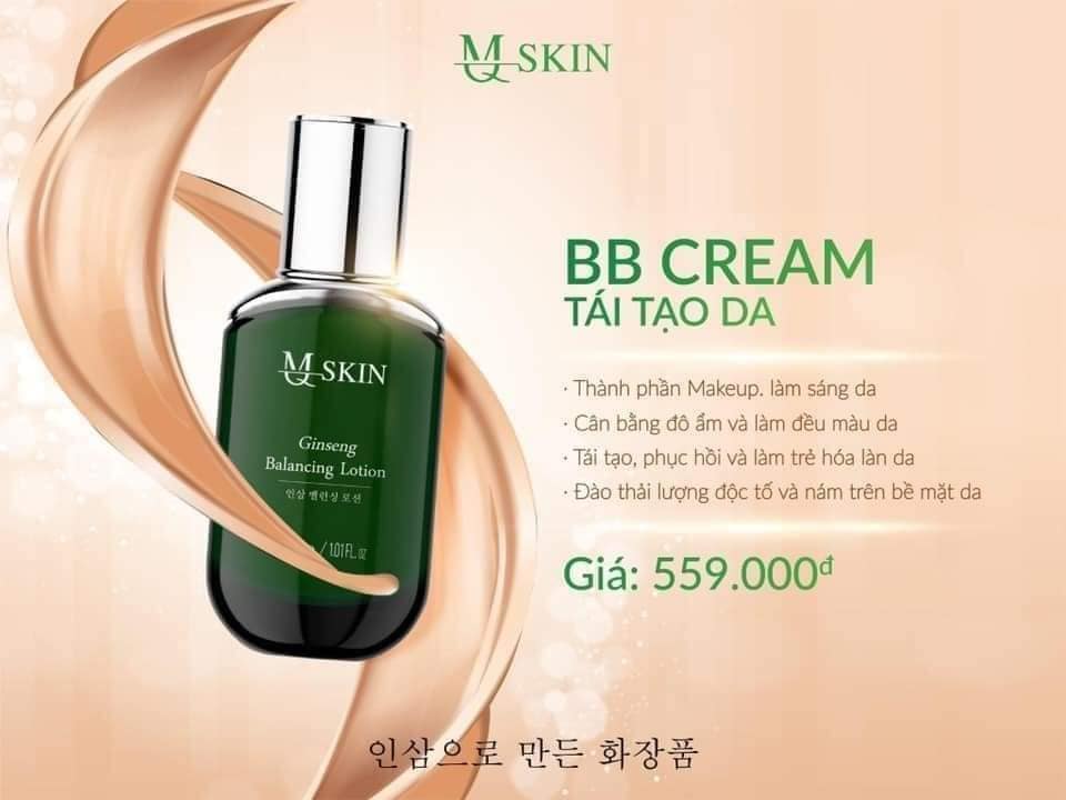 Kem tái tạo da MQ Skin BB Cream Ginseng Balancing Lotion 30ml
