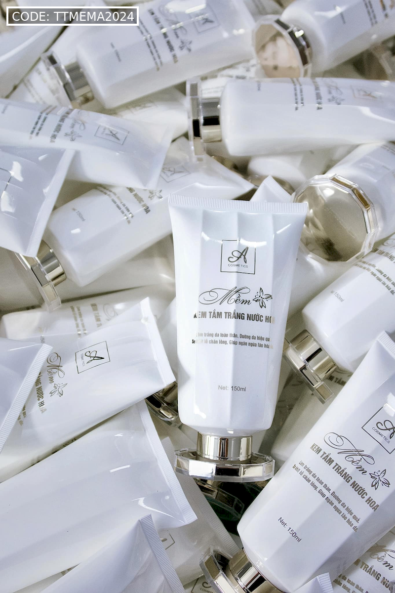 Kem Tắm Trắng Mềm Nước Hoa A Cosmetics 150ml Phiên Bản 2024