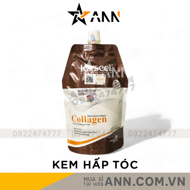 Kem Ủ Tóc Karseell Collagen Macca Essence Repair 500ml