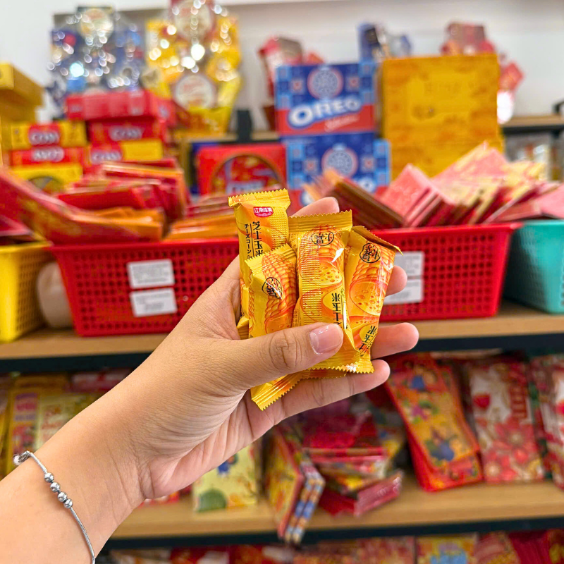 Kẹo Bắp Dẻo Nhân Phô Mai Chảy Hàng Xá 200g