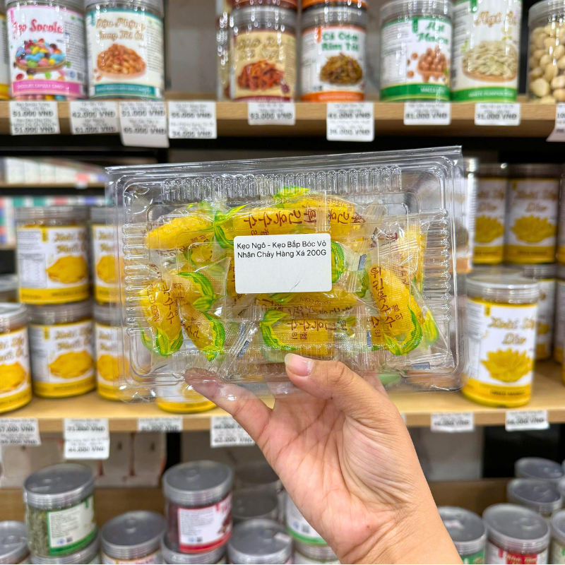 Kẹo Bắp Dẻo Nhân Phô Mai Chảy - Kẹo Bắp Hàng Xá 200g/Hộp – một lựa chọn đáng tham khảo trong Kẹo cứng, kẹo dẻo, singum, socola
