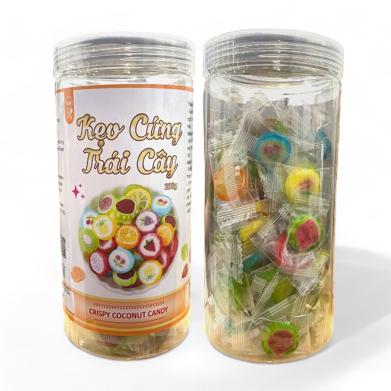 Kẹo Cứng Trái Cây 200g Hộp – một lựa chọn đáng tham khảo trong kẹo cứng trái cây