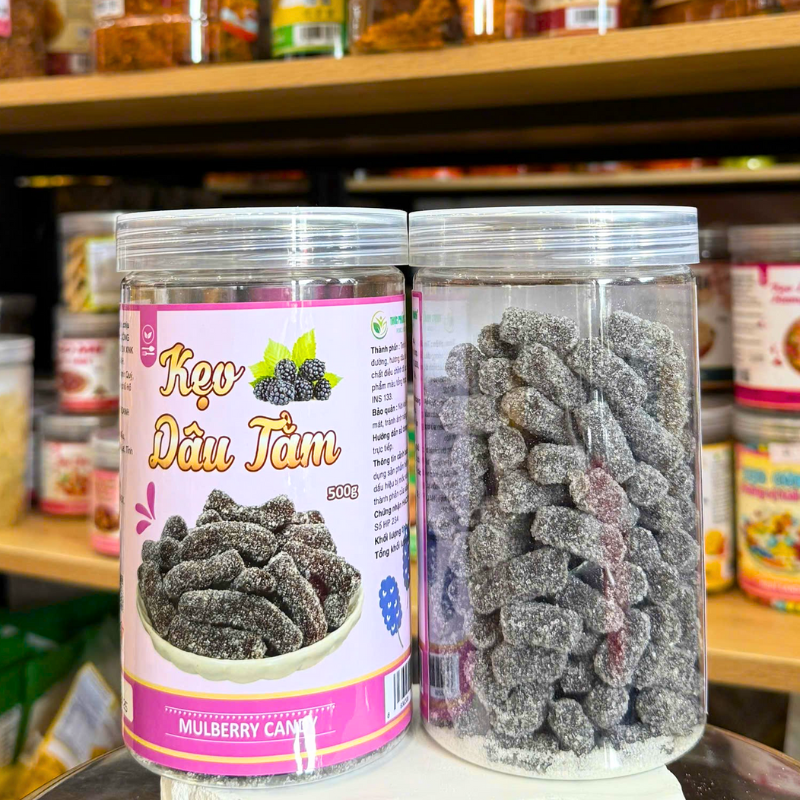 Kẹo Dâu Tằm Chua Ngọt Hộp PET 500g