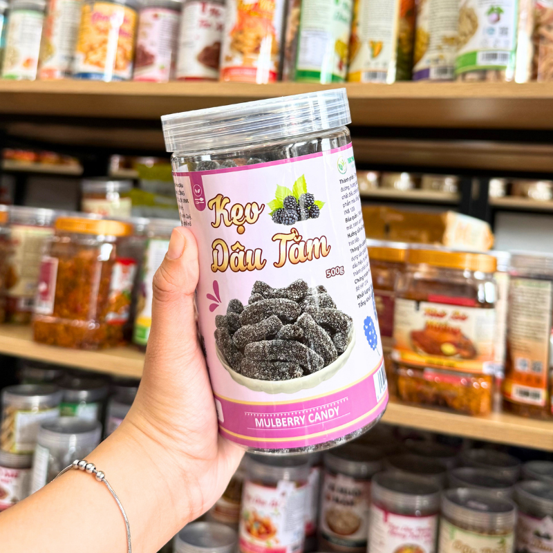 Kẹo Dâu Tằm Chua Ngọt Hộp PET 500g