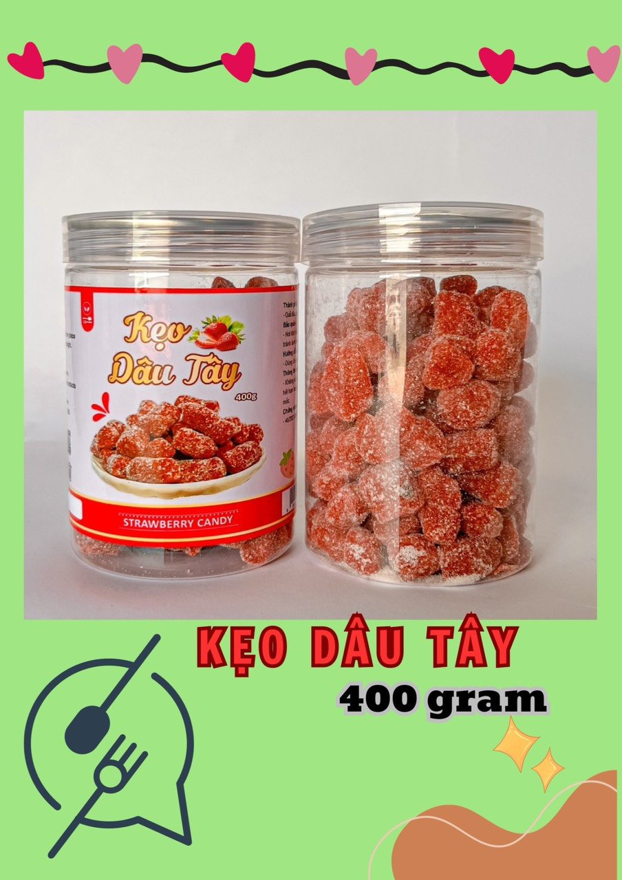 Kẹo Dâu Tây 400g Hộp