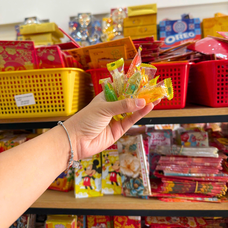 Kẹo Dẻo Hàng Xá Bắp Có Nhân 200g/Hộp