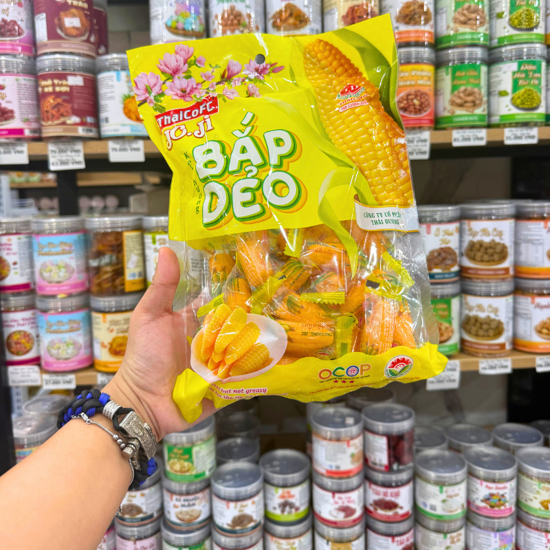 Kẹo Dẻo Bắp THAICOFC JO.JI 280g phù hợp để tham khảo khi chọn Kẹo cứng, kẹo dẻo, singum, socola