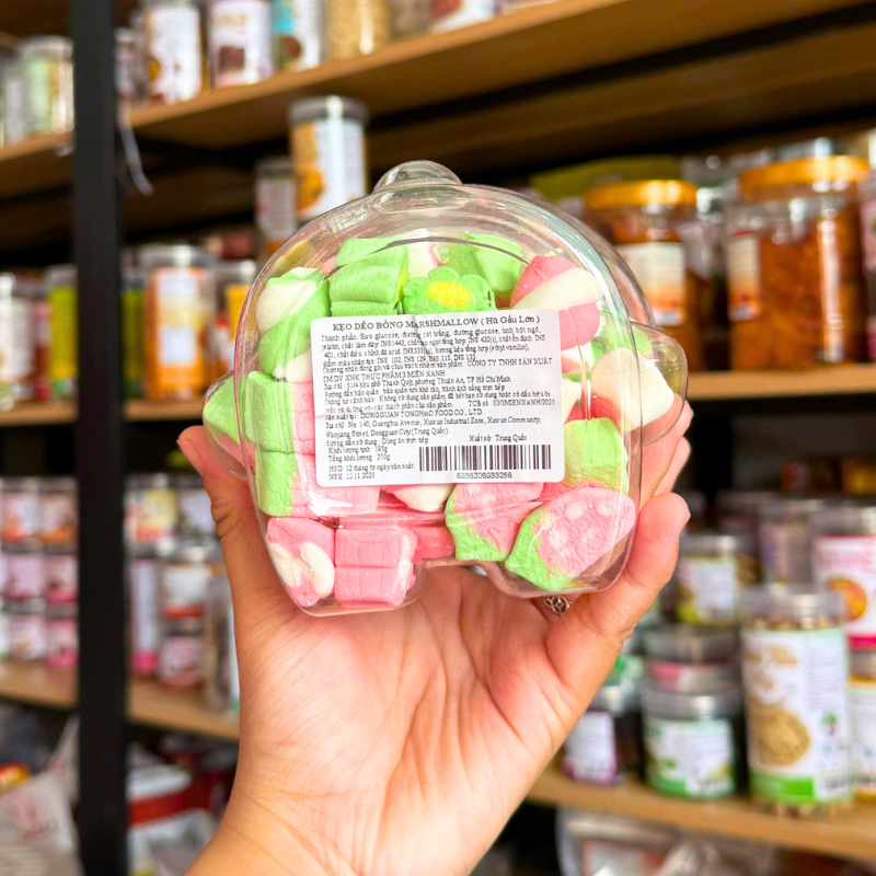 Kẹo Dẻo Bông Marshmallow 270g Hộp Gấu Lớn