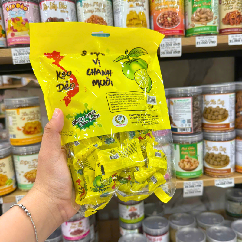 Kẹo Dẻo Ô Mai Vị Chanh Muối 200g
