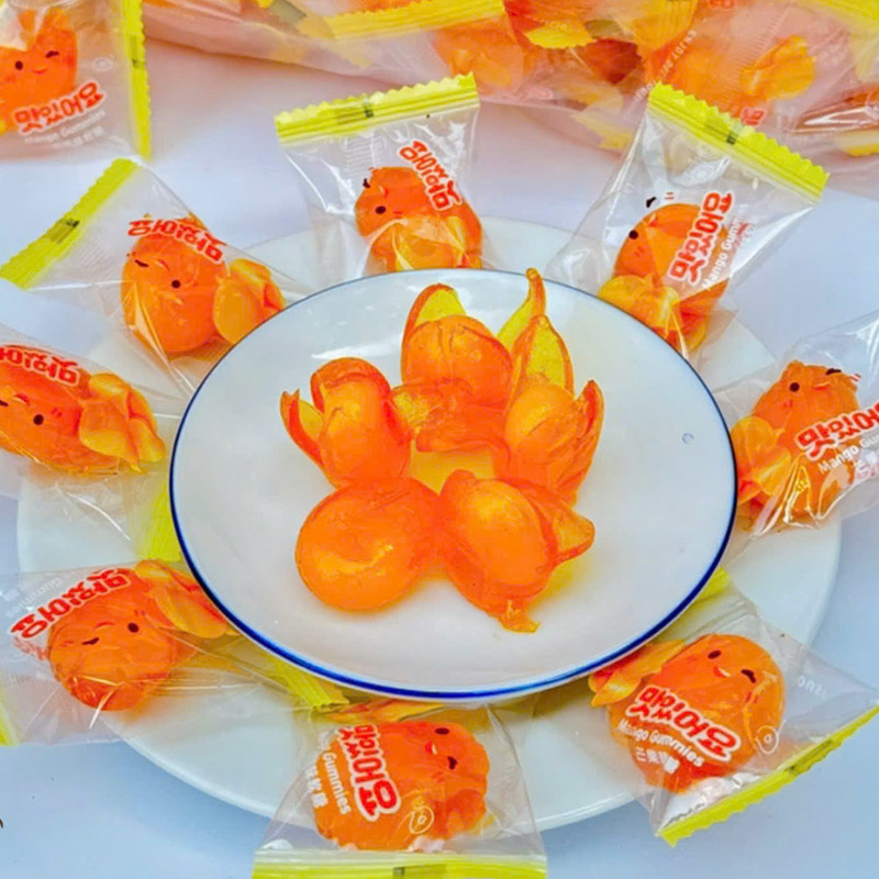 Kẹo Dẻo Trái Cây Có Nhân Vị Xoài Vàng Bóc Vỏ 200g/Hộp