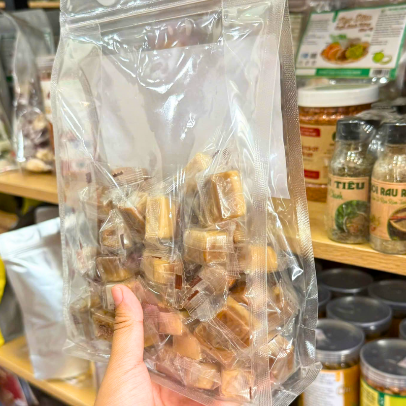 Kẹo Dừa Cà Phê Thực Phẩm 3 Miền Xanh 500g (Túi Zip)