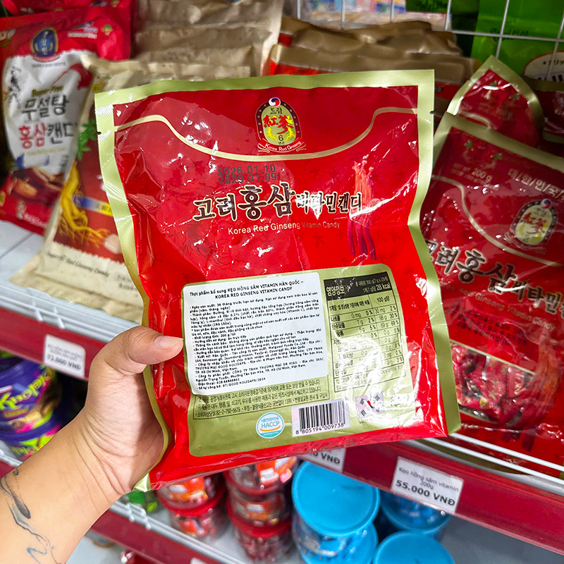 Thông tin chi tiết ở mặt sau bao bì
