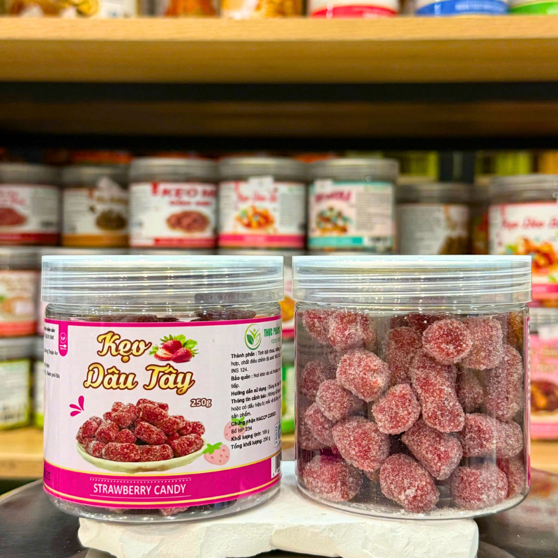 Kẹo Hương Dâu Tây Mini Hộp Pet 250g
