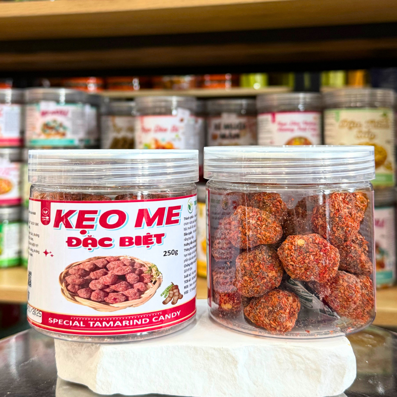 Kẹo Me Đặc Biệt Mini Thơm Ngon 250g - Hũ Pet phù hợp để tham khảo khi chọn kẹo me