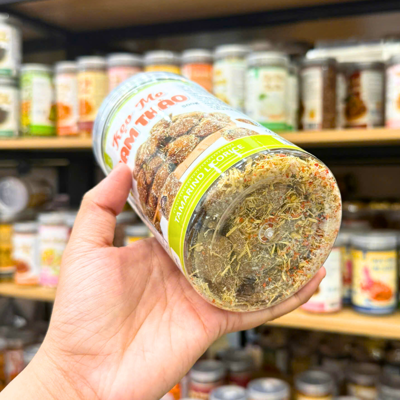 Kẹo Me Cam Thảo Hũ Pet 500g