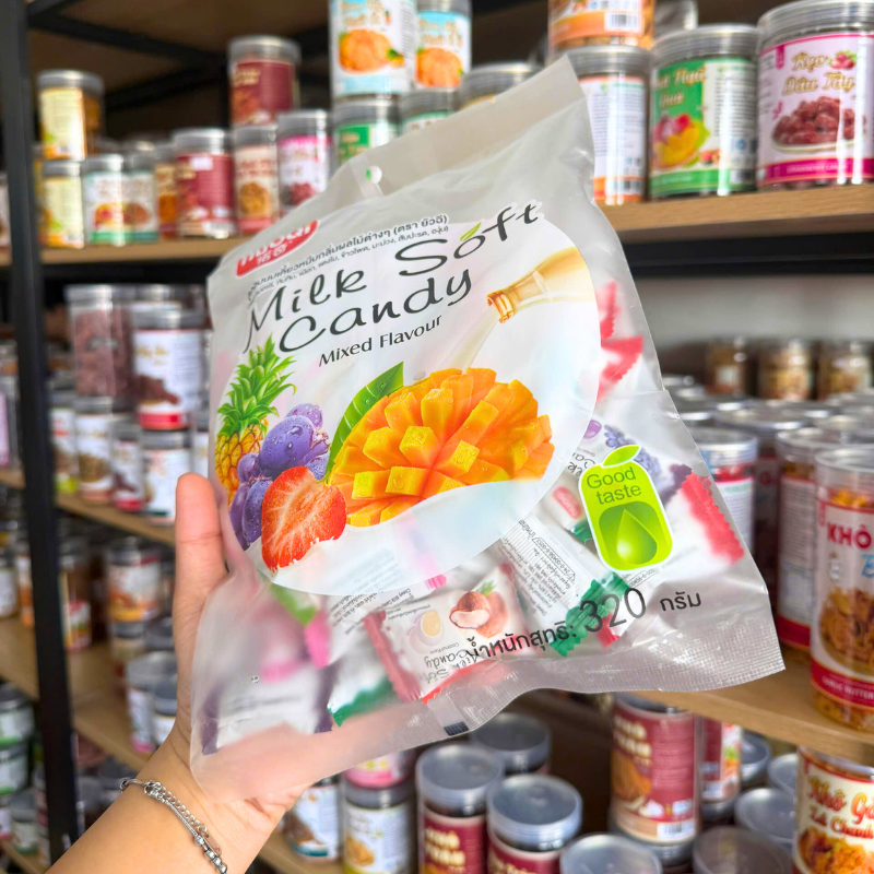 Kẹo mềm Milk Soft Candy Mixed Flavour 320g