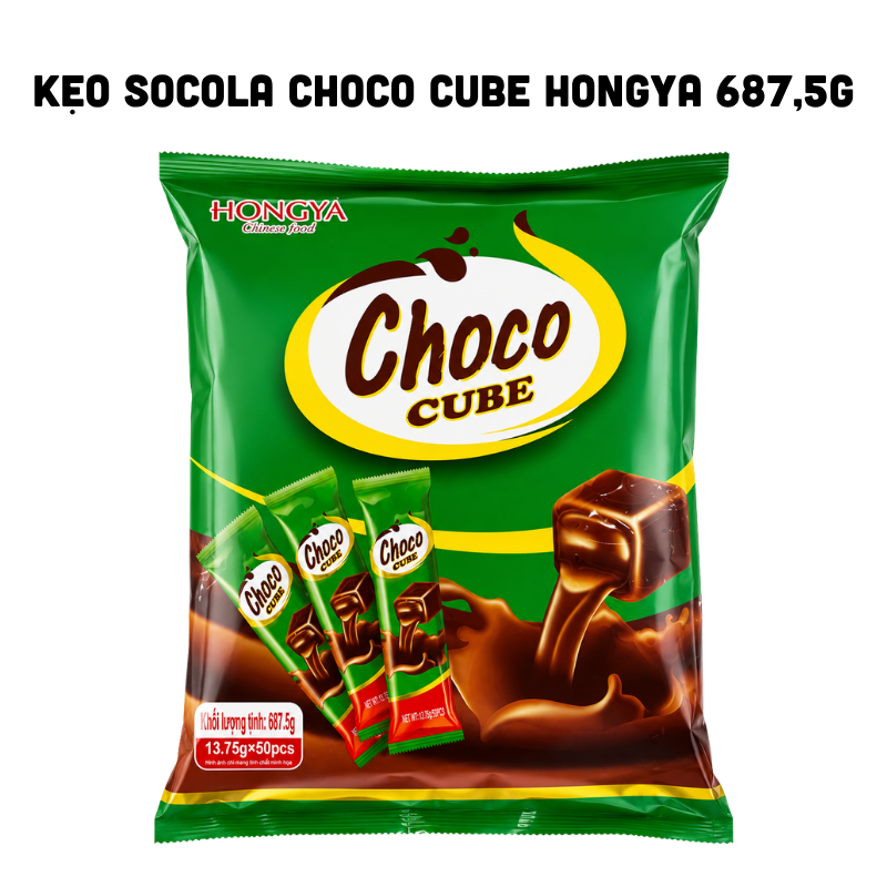 Kẹo Socola Choco Cube Hongya 687,5g